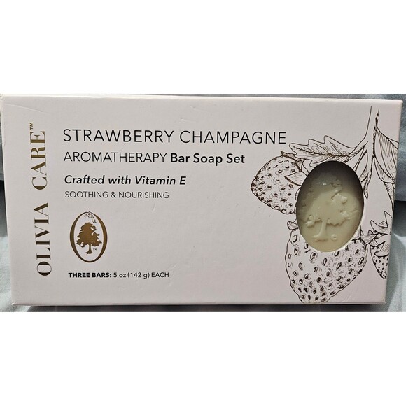 olivia care Other - Olivia Care Strawberry Champagne bar soap 3pc set NIB